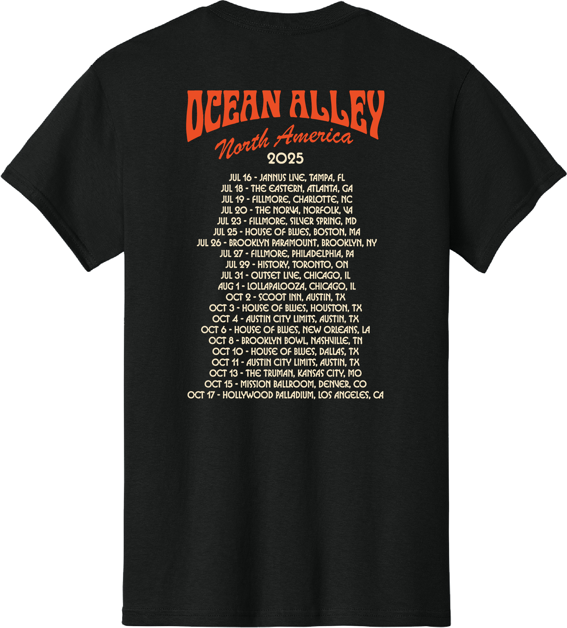 2025 Tour Tee (Black)